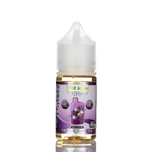Pod Juice Salt PJ5000 - Triple Berry Ice - 30ml - Black Coral